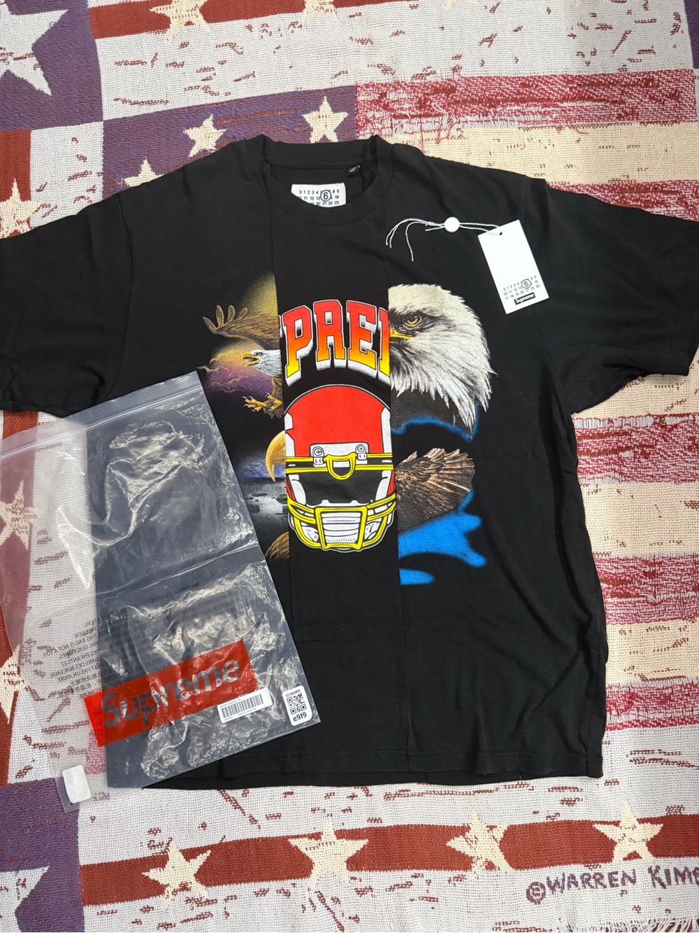 Supreme x MM6 Split Graphic Tee